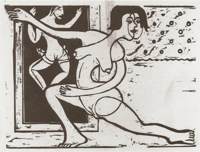 Practicing Dancer by Ernst Ludwig Kirchner